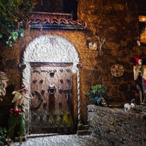 Castle at Halloween