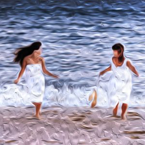 Sisters at the Beach