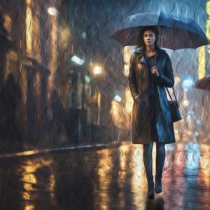 Walking Home in the Rain